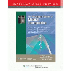 Washington Manual Of Medical Therapeutics - 34/e