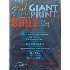 KJV Handy Giant Print Reference Edition - Leather - Black